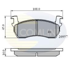 COMLINE CBP0366 - PASTILLA