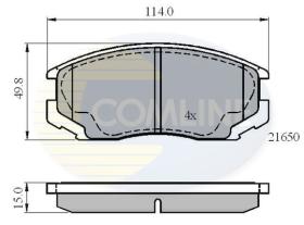 COMLINE CBP0415 - PASTILLAS FRENO