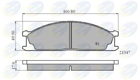 COMLINE CBP0423 - PASTILLA