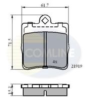 COMLINE CBP0454 - PASTILLAS FRENO