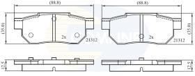 COMLINE CBP0460 - PASTILLAS FRENO