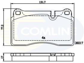 COMLINE CBP06030 - PASTILLAS FRENO