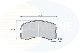 COMLINE CBP06061 - PASTILLAS FRENO