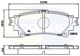 COMLINE CBP06078 - PASTILLAS FRENO
