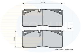COMLINE CBP06107 - PASTILLAS FRENO