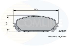 COMLINE CBP06113 - PASTILLAS FRENO