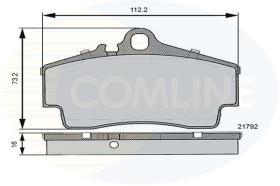 COMLINE CBP06130 - PASTILLAS FRENO