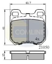 COMLINE CBP0741 - PASTILLAS FRENO