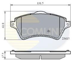 COMLINE CBP0873 - PASTILLAS FRENO