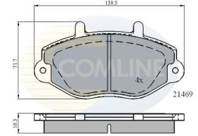 COMLINE CBP0924 - PASTILLAS FRENO