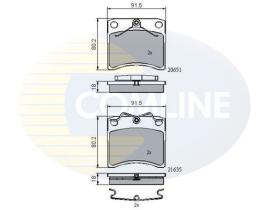 COMLINE CBP0953 - PASTILLAS FRENO