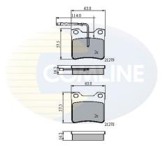 COMLINE CBP11060 - PASTILLAS FRENO