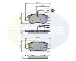 COMLINE CBP11600 - PASTILLAS FRENO