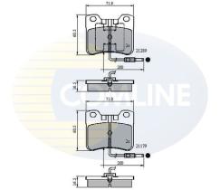 COMLINE CBP1231 - PASTILLAS FRENO