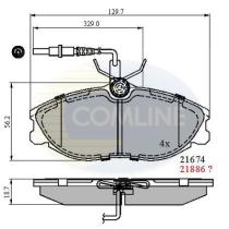 COMLINE CBP1340 - PASTILLAS FRENO