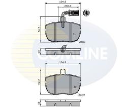 COMLINE CBP1413 - PASTILLA