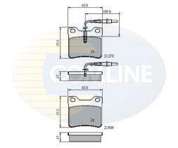 COMLINE CBP1455 - PASTILLAS FRENO