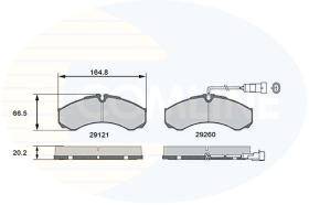 COMLINE CBP16031 - PASTILLAS FRENO