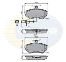 COMLINE CBP1736 - PASTILLAS FRENO