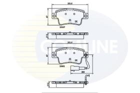 COMLINE CBP21528 - PASTILLAS FRENO