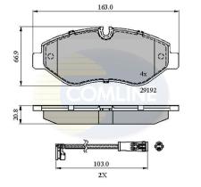 COMLINE CBP21555 - PASTILLAS FRENO