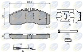 COMLINE CBP21735 - PASTILLAS FRENO