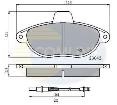 COMLINE CBP2714 - PASTILLAS FRENO