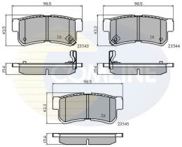 COMLINE CBP31126 - PASTILLAS FRENO