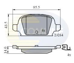 COMLINE CBP31135 - PASTILLAS FRENO