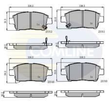 COMLINE CBP31155 - PASTILLAS FRENO