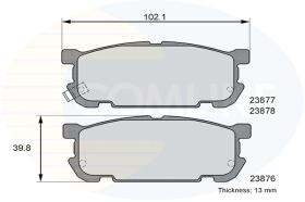 COMLINE CBP31207 - PASTILLAS FRENO