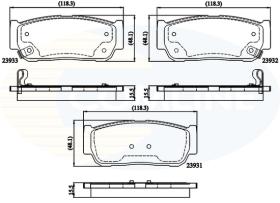 COMLINE CBP31218 - PASTILLAS FRENO