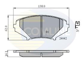 COMLINE CBP31246 - PASTILLAS FRENO