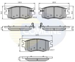 COMLINE CBP31519 - PASTILLAS FRENO