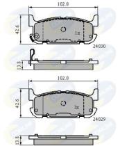 COMLINE CBP31521 - PASTILLAS FRENO