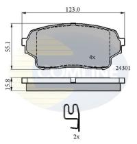 COMLINE CBP31523 - PASTILLAS FRENO