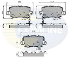 COMLINE CBP31587 - PASTILLAS FRENO