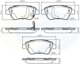COMLINE CBP31594 - PASTILLAS FRENO