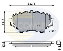 COMLINE CBP31631 - PASTILLAS FRENO