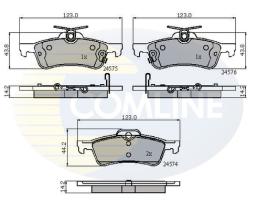 COMLINE CBP31657 - PASTILLAS FRENO