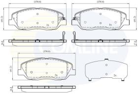 COMLINE CBP31676 - PASTILLAS FRENO