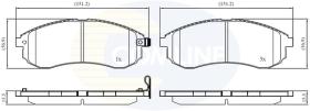 COMLINE CBP31749 - PASTILLAS FRENO