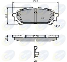 COMLINE CBP31775 - PASTILLAS FRENO