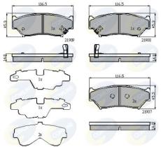 COMLINE CBP31777 - PASTILLAS FRENO