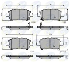 COMLINE CBP31790 - PASTILLAS FRENO