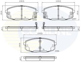 COMLINE CBP31798 - PASTILLAS FRENO