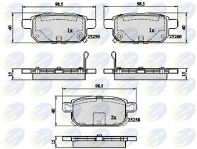 COMLINE CBP32128 - PASTILLAS FRENO