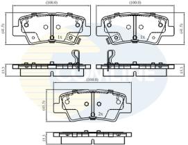 COMLINE CBP32161 - PASTILLAS FRENO