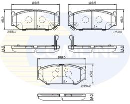 COMLINE CBP32245 - PASTILLAS FRENO