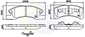 COMLINE CBP32249 - PASTILLAS FRENO